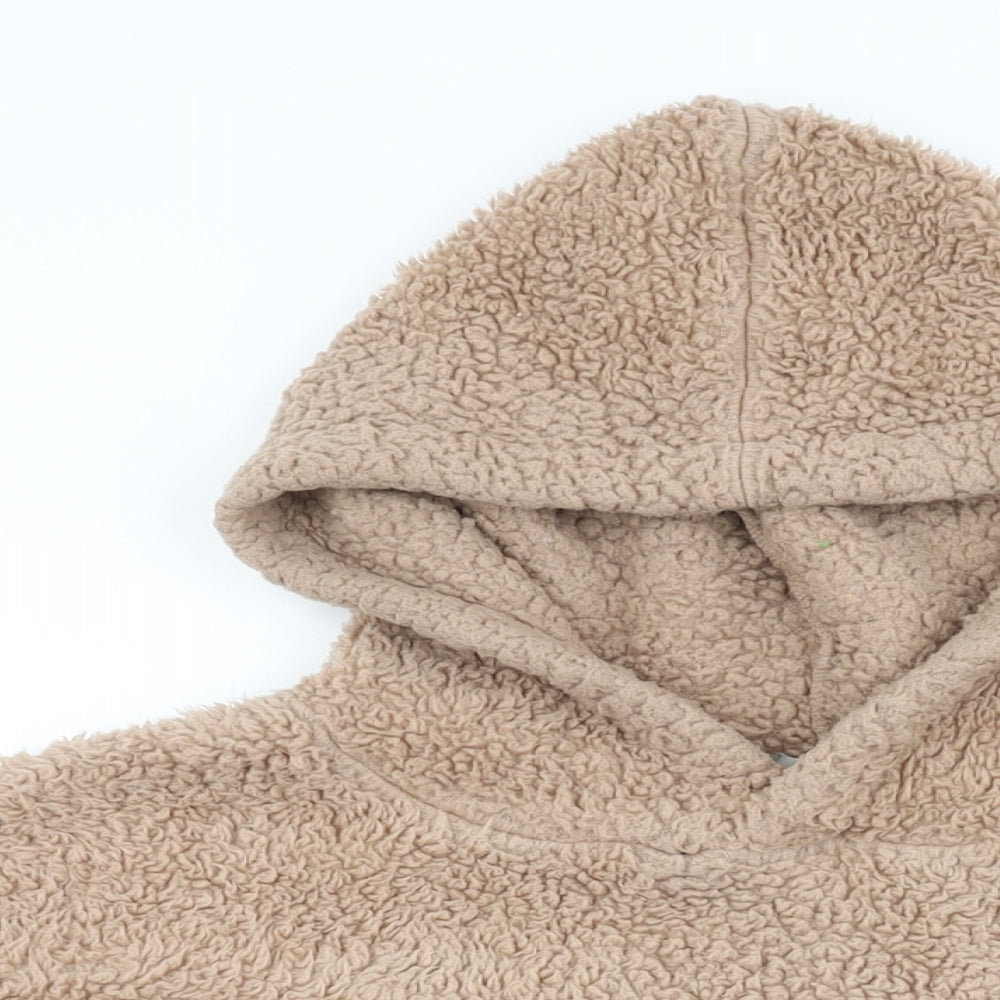 New Look Womens Beige Polyester Pullover Hoodie Size 14 Pullover