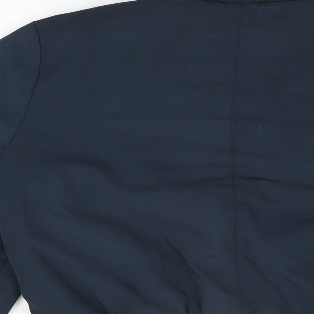 Miss Selfridge Womens Blue Bomber Jacket Coat Size 8 Zip