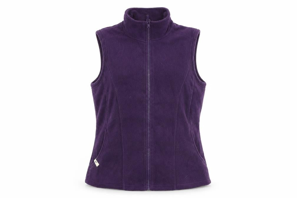 M&Co Womens Purple Polyester Full Zip Sweatshirt Size 16 Zip