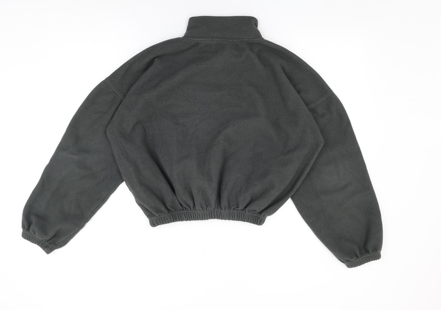 Missguided Womens Grey Polyester Pullover Sweatshirt Size 8 Zip - Missguided Logo