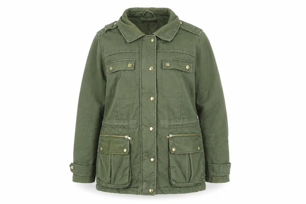 So Fabulous Womens Green Jacket Coat Size 16 Zip