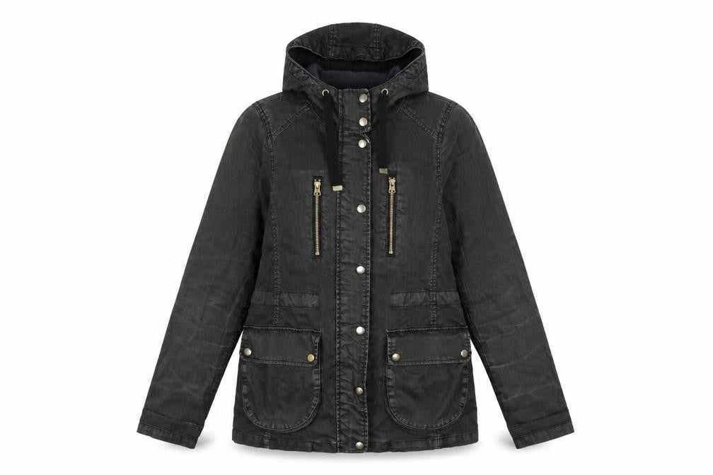 Topshop Womens Black Jacket Coat Size 8 Zip