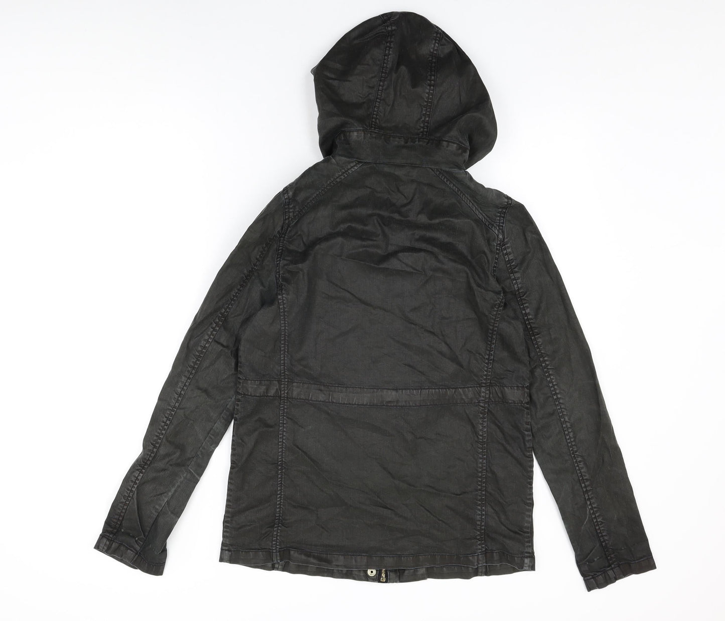 Topshop Womens Black Jacket Coat Size 8 Zip