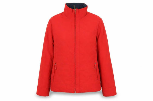 Klass Womens Red Jacket Coat Size L Zip