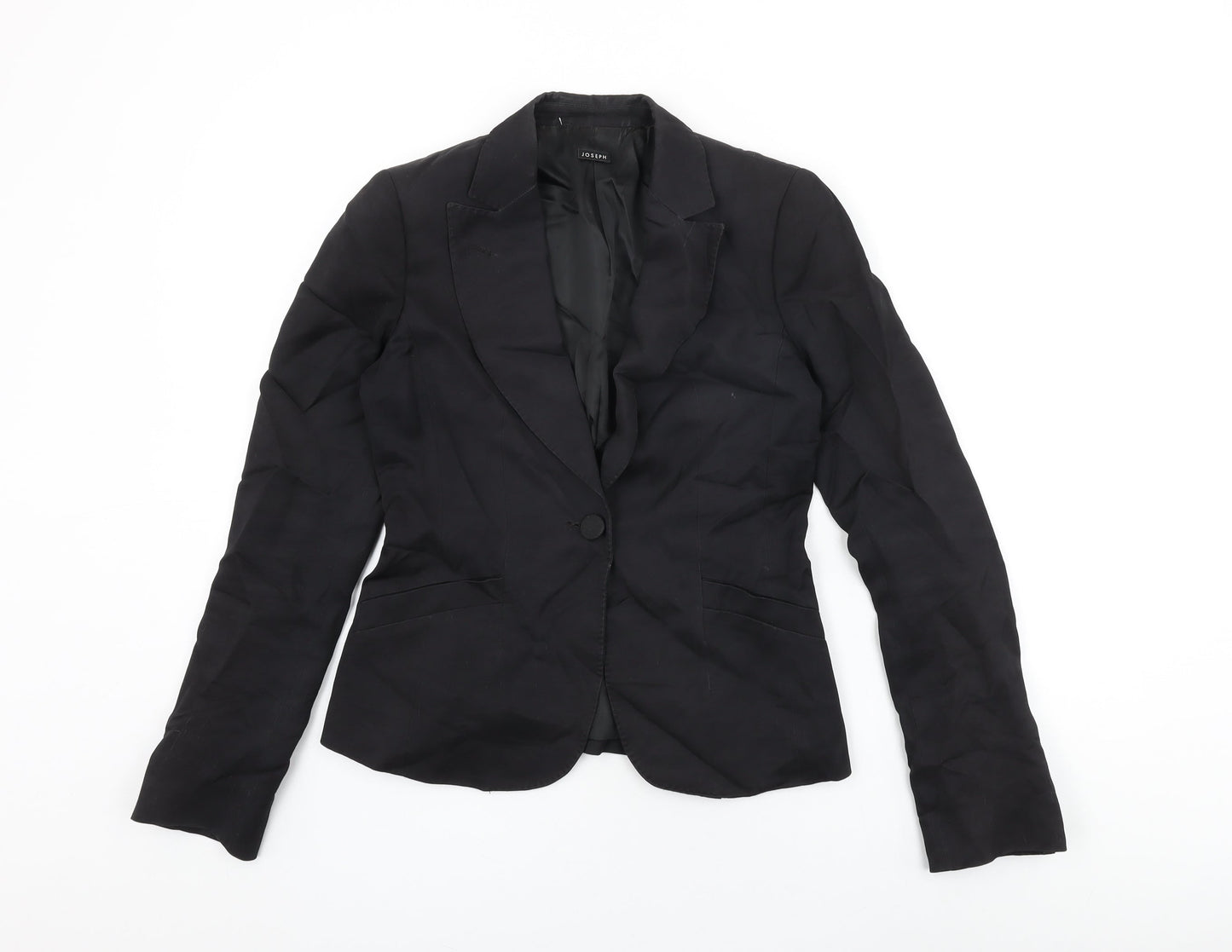 Joseph Womens Black Jacket Blazer Size 10 Button