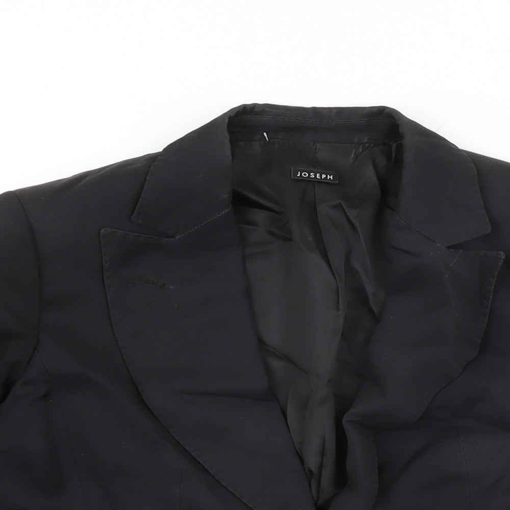 Joseph Womens Black Jacket Blazer Size 10 Button