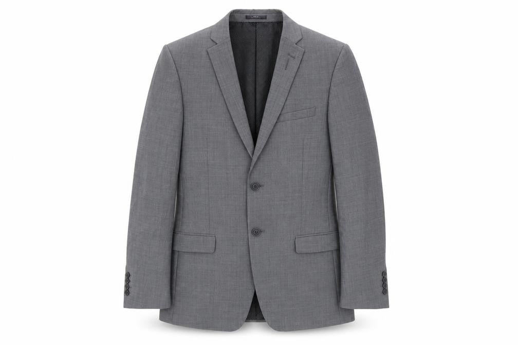 Marks & Spencer Mens Grey Polyester Jacket Suit Jacket Size 38 Regular