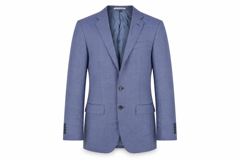Marks & Spencer Mens Blue Polyester Jacket Suit Jacket Size 36 Regular