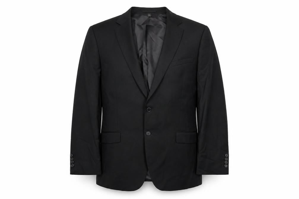 Marks & Spencer Mens Black Polyester Jacket Suit Jacket Size 44 Regular