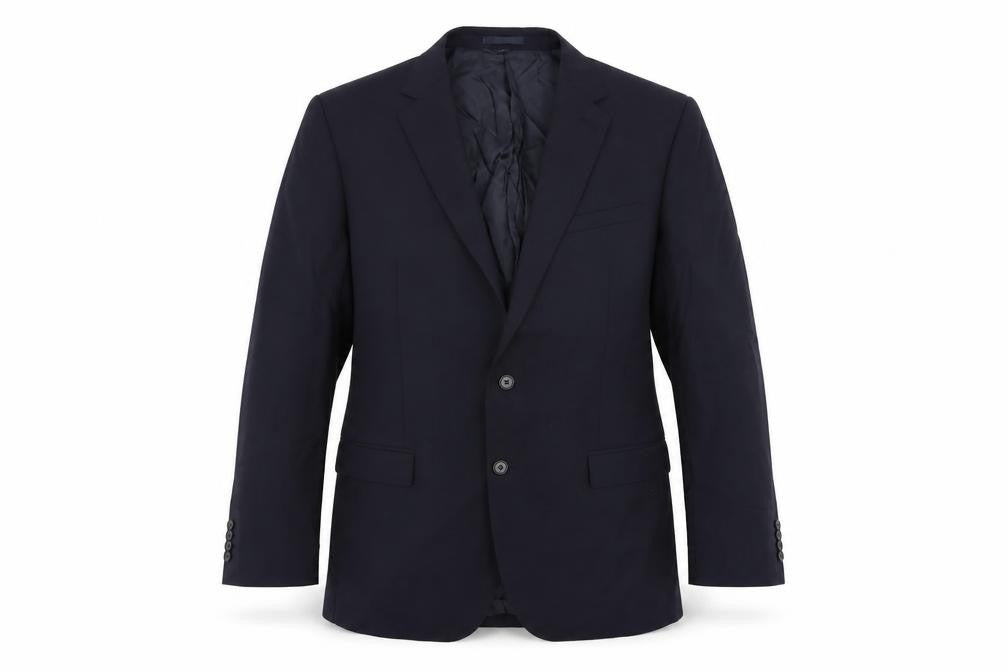 Marks & Spencer Mens Black Polyester Jacket Suit Jacket Size 44 Regular