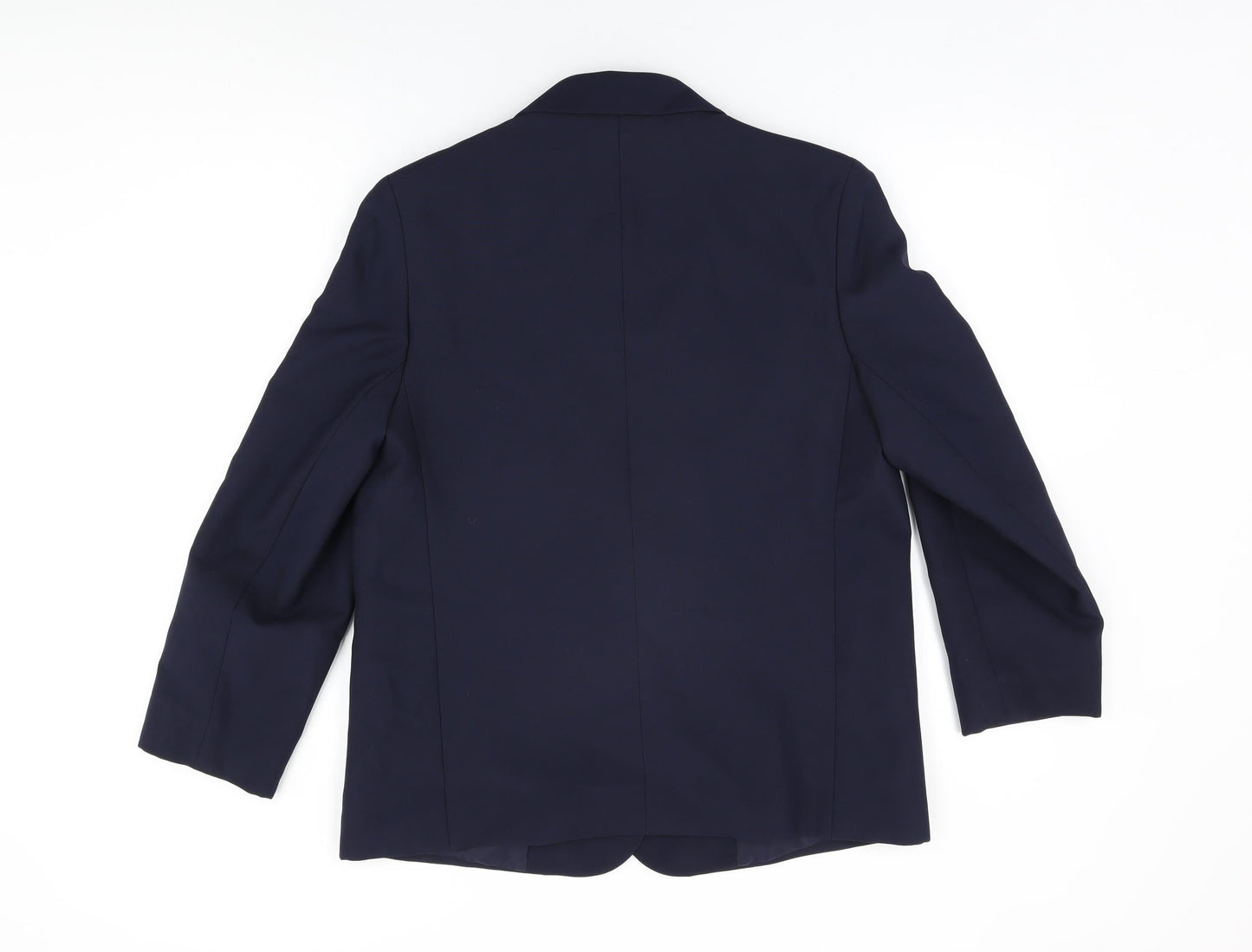 St Michael Womens Blue Jacket Blazer Size 14 Button