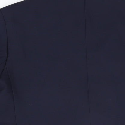 St Michael Womens Blue Jacket Blazer Size 14 Button