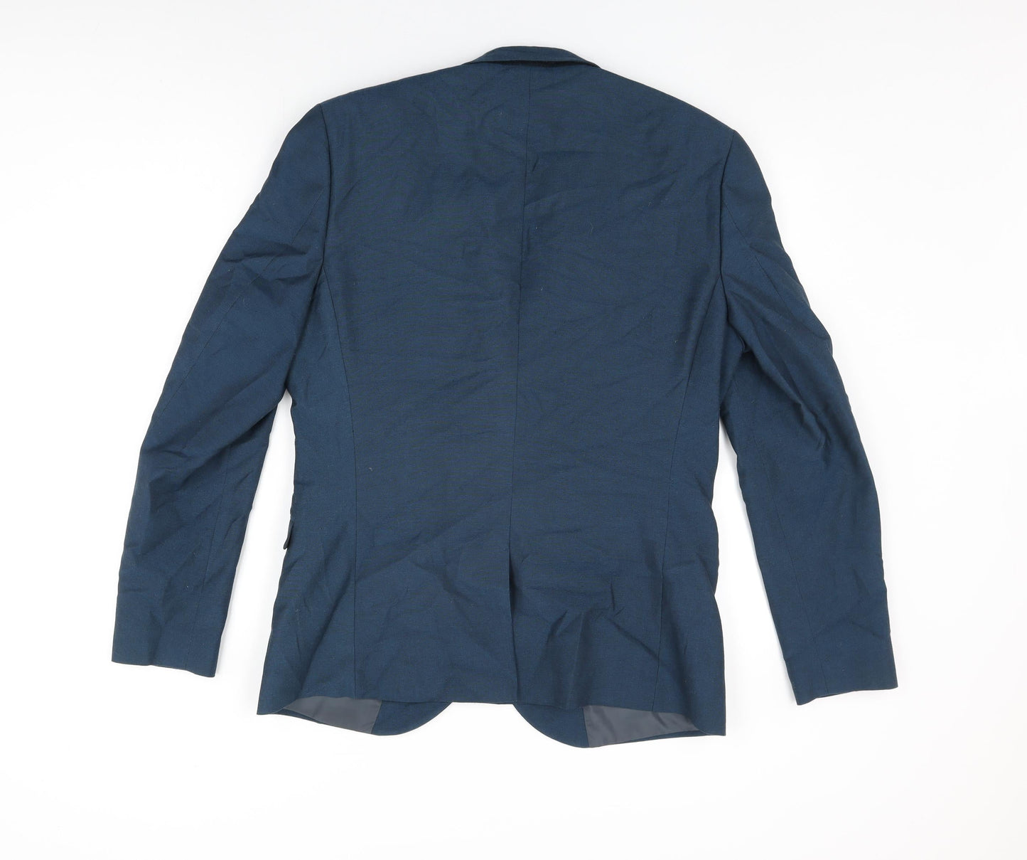 NEXT Mens Blue Polyester Jacket Suit Jacket Size 40 Regular