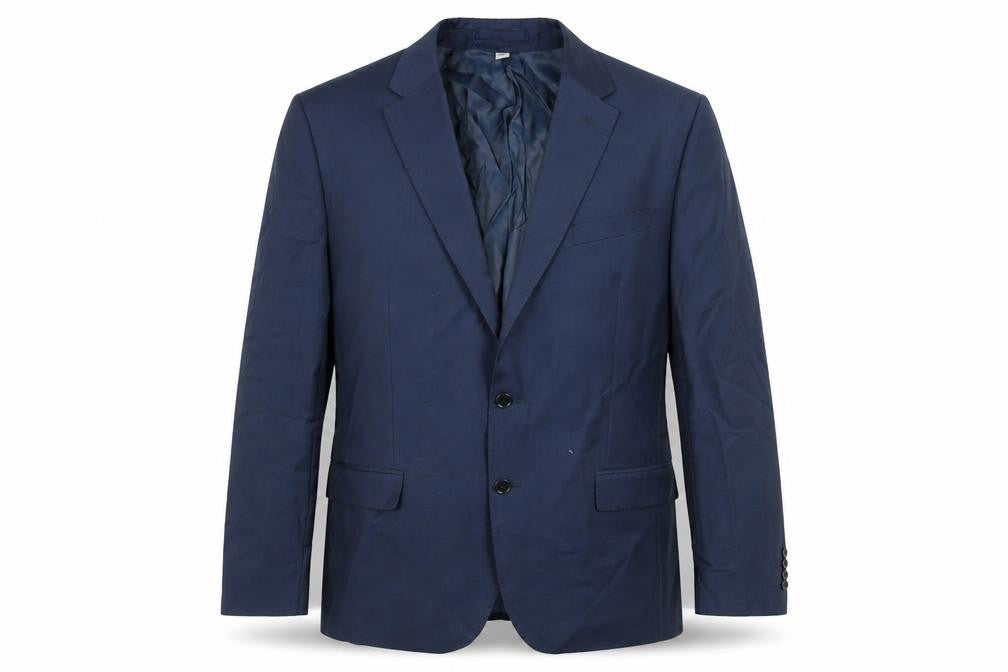 Marks & Spencer Mens Blue Wool Jacket Suit Jacket Size 44 Regular