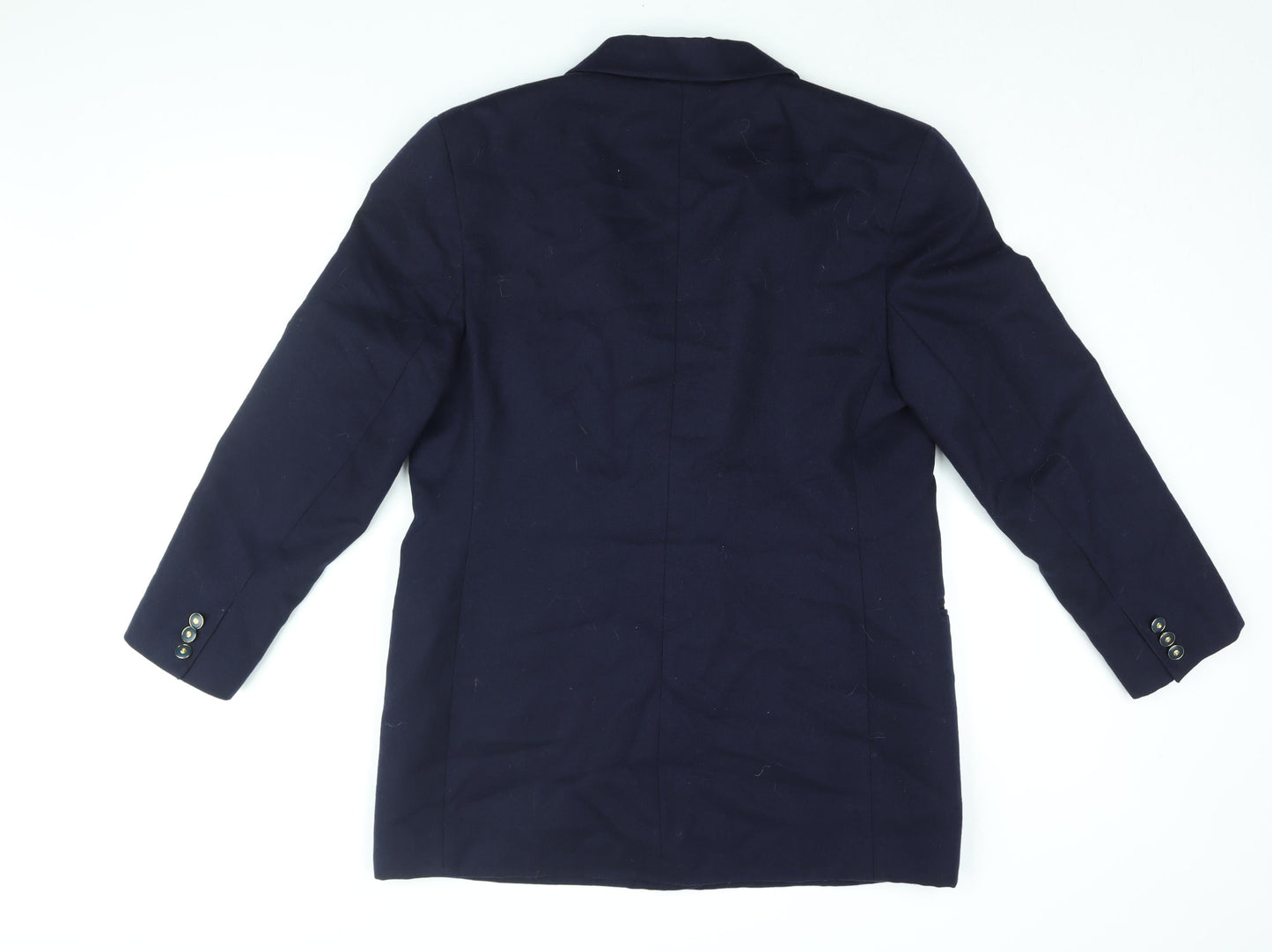 St Michael Womens Blue Jacket Blazer Size 14 Button