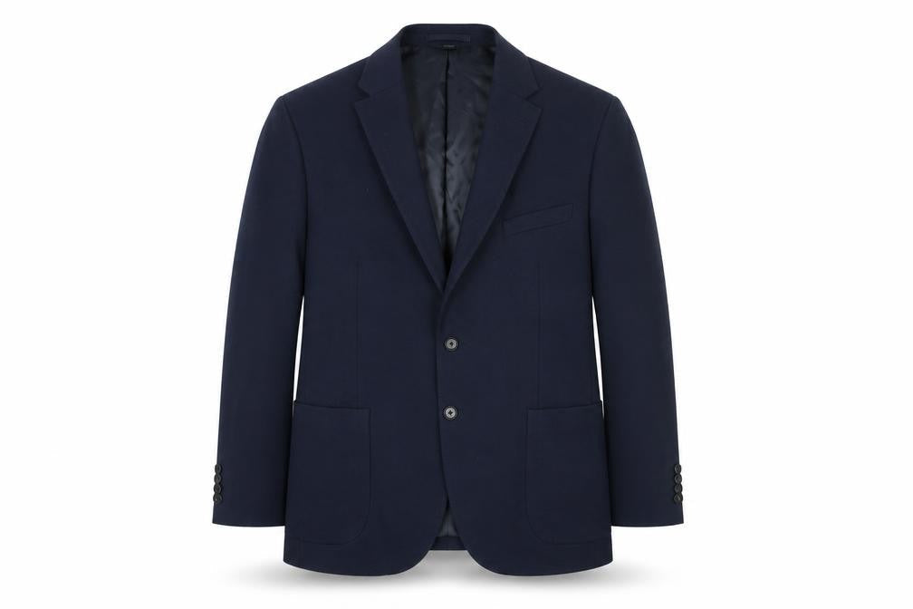Marks & Spencer Mens Blue Polyamide Jacket Suit Jacket Size 44 Regular