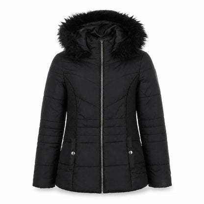 Very Womens Black Puffer Jacket Coat Size 10 Zip