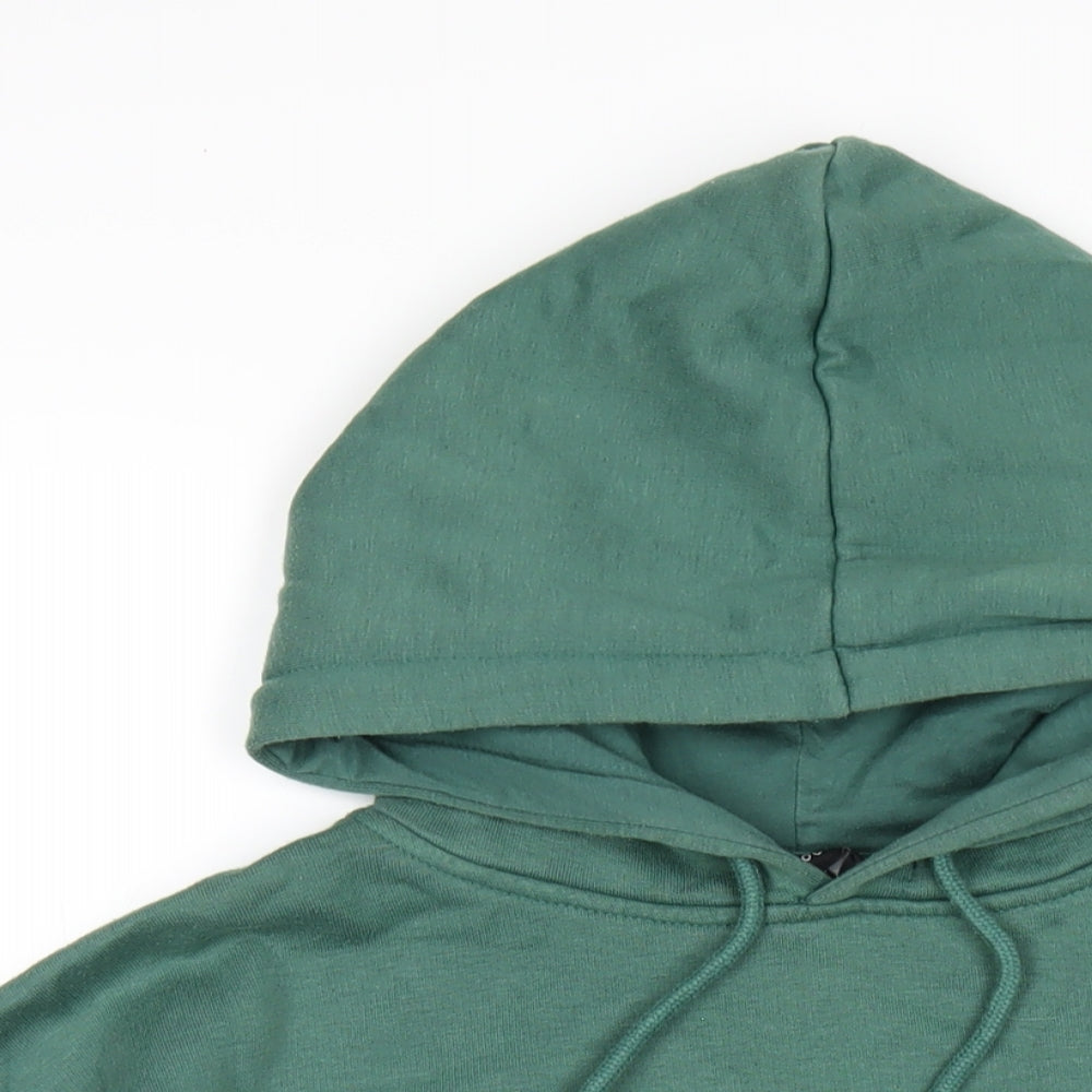 New Look Womens Green Polyester Pullover Hoodie Size 10 Pullover