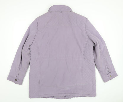 EWM Womens Purple Jacket Coat Size 18 Zip