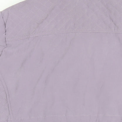 EWM Womens Purple Jacket Coat Size 18 Zip