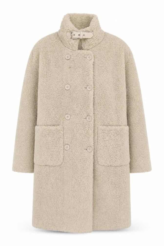 Urban Revivo Womens Beige Jacket Coat Size 8 Button