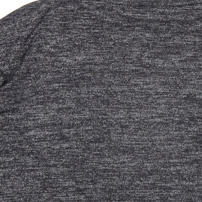 Springfield Womens Grey Polyester Basic T-Shirt Size M Round Neck