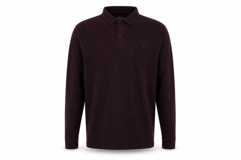 Criminal Mens Red Cotton Polo Size XL Collared Button