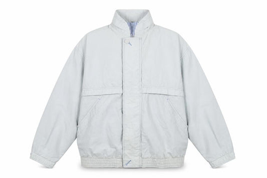 St Michael Mens Blue Jacket Size M Zip - Vintage