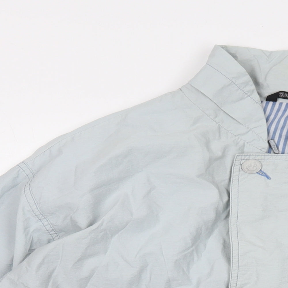 St Michael Mens Blue Jacket Size M Zip - Vintage
