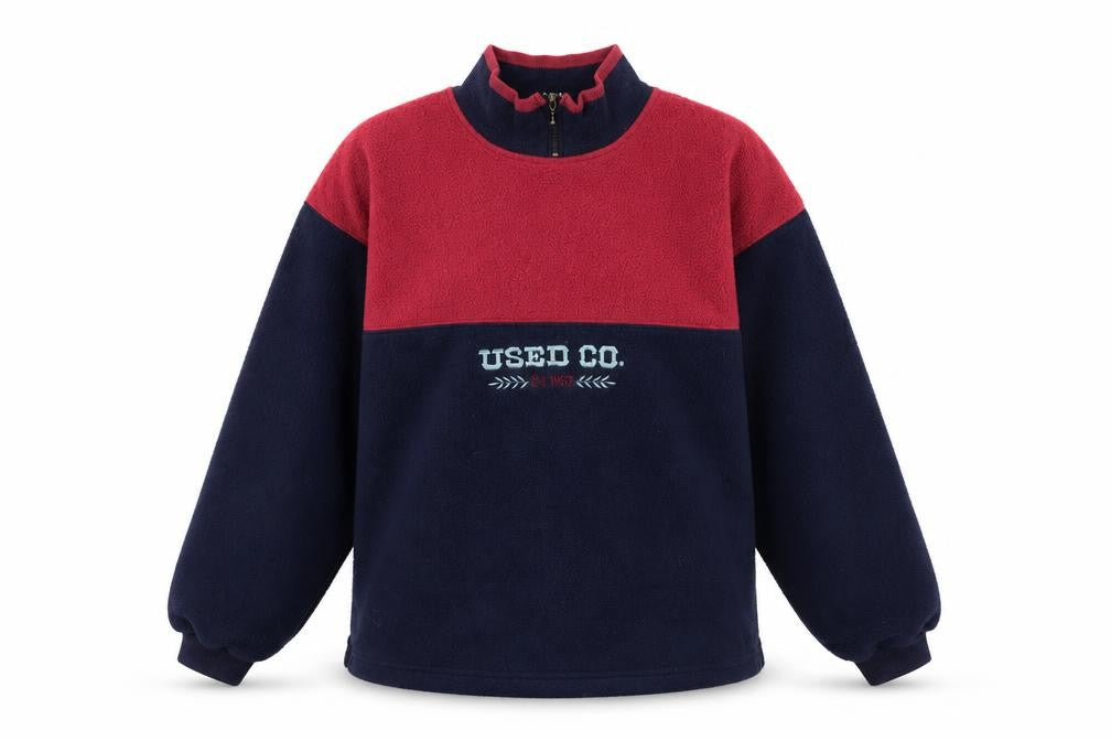 Used Co Mens Blue Polyester Pullover Sweatshirt Size XL - Vintage