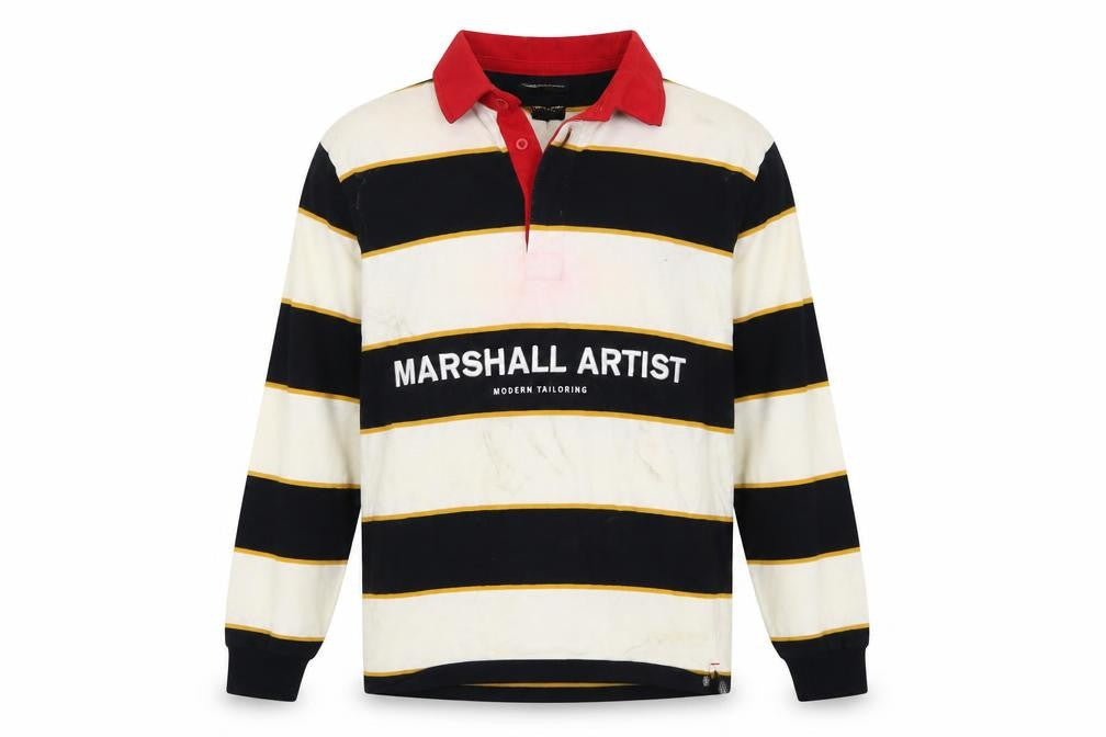 Marshall Artist Mens Multicoloured Striped Cotton Pullover Sweatshirt Size M