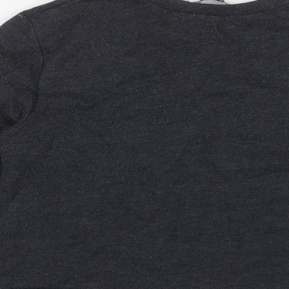 Next Girls Grey Cotton Pullover Sweatshirt Size 12-13 Years Pullover - Selfie