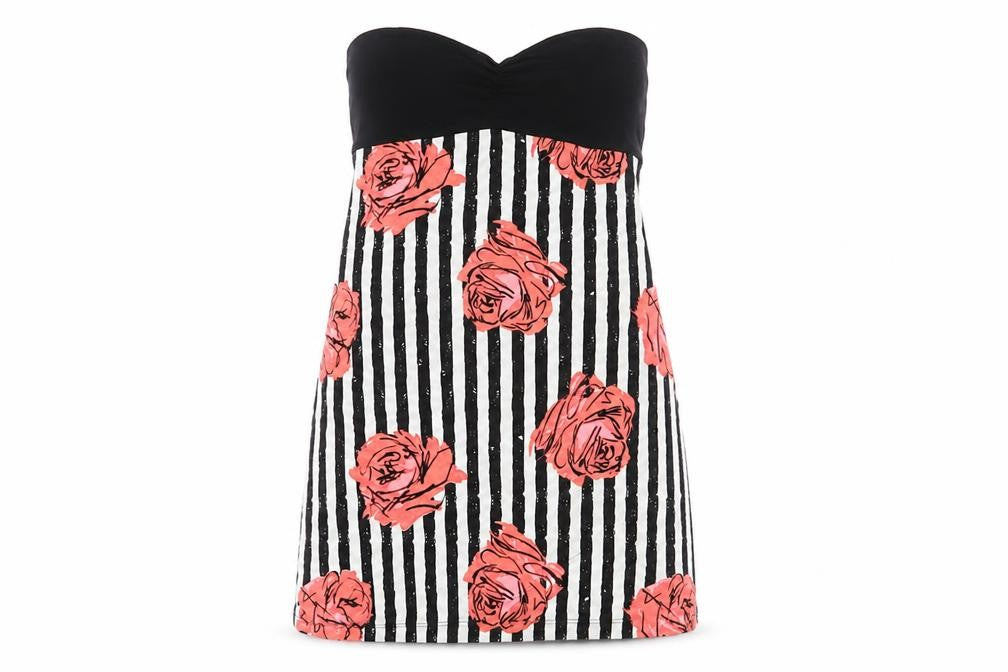 Motel Womens Multicoloured Floral Polyester Basic Tank Size M Off the Shoulder