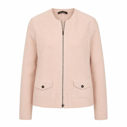 Marc Cain Womens Pink Jacket Size L Zip