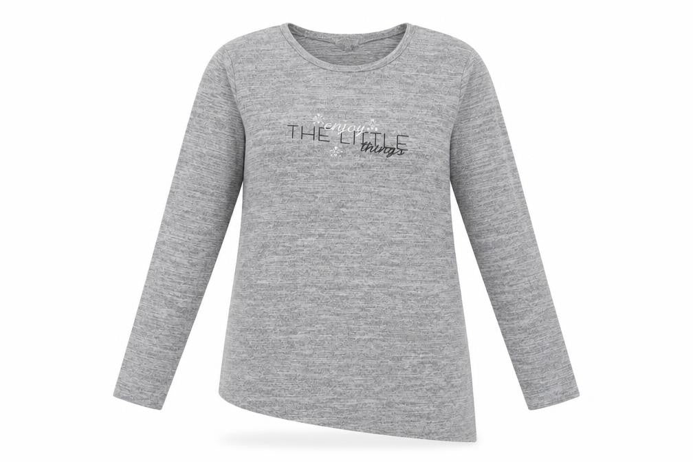 River Island Womens Grey Polyester Basic T-Shirt Size 12 Crew Neck