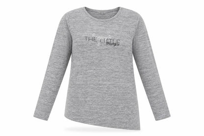 River Island Womens Grey Polyester Basic T-Shirt Size 12 Crew Neck