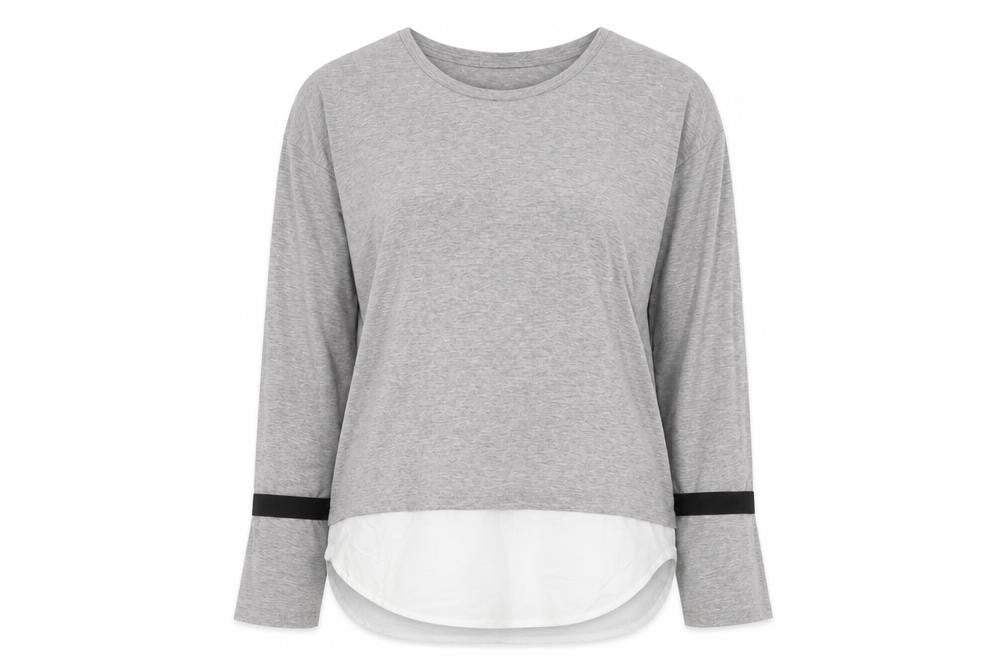 Bershka Womens Grey Polyester Pullover Sweatshirt Size S Pullover