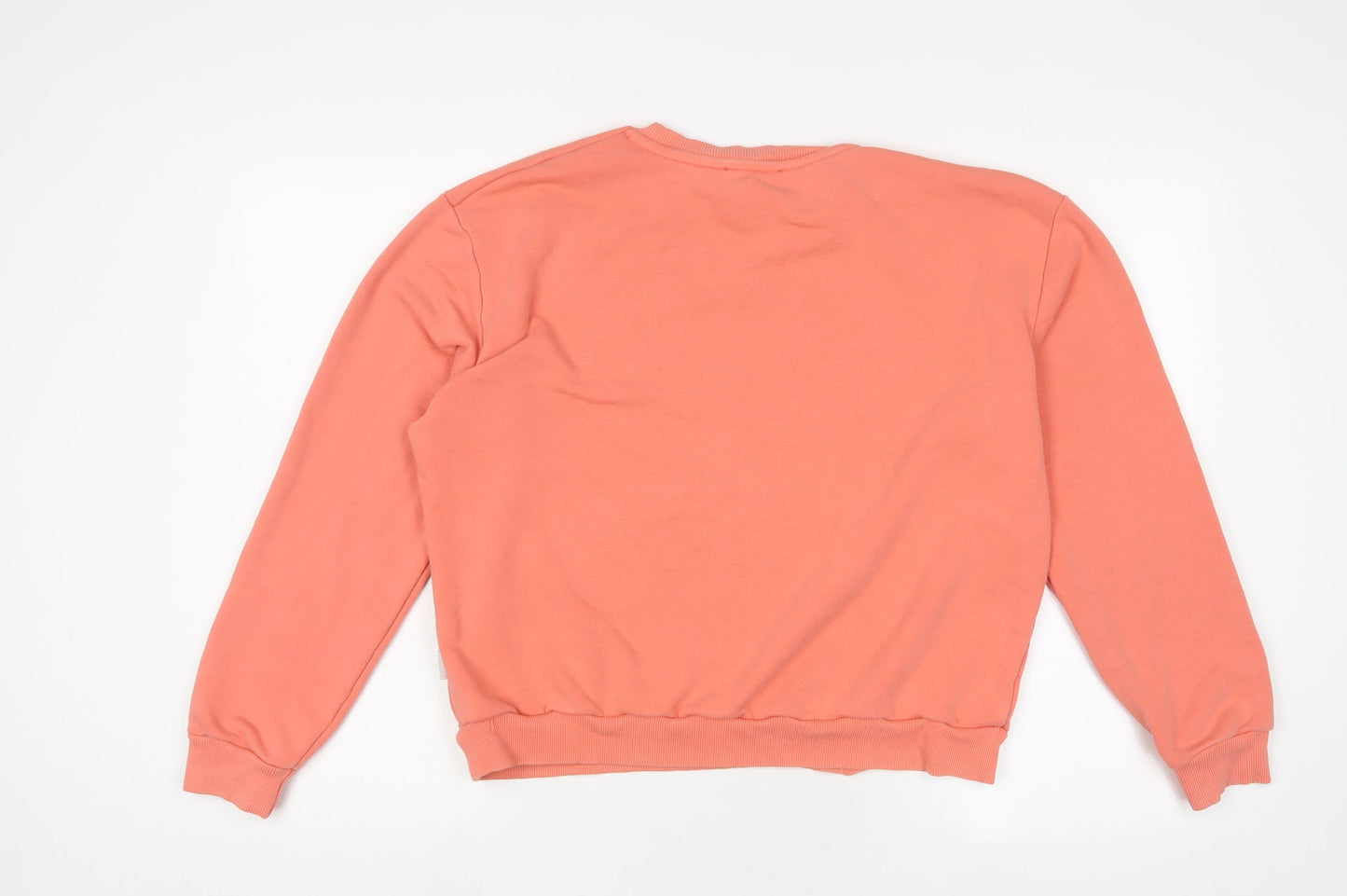 MyNelly Womens Pink Cotton Pullover Sweatshirt Size M Pullover - Day off sweatshirt