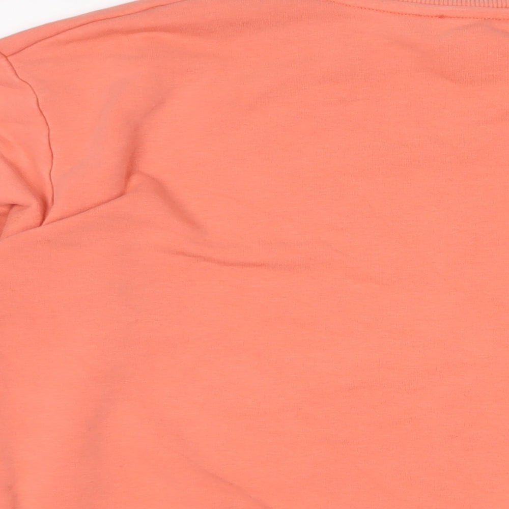 MyNelly Womens Pink Cotton Pullover Sweatshirt Size M Pullover - Day off sweatshirt