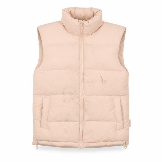 Front view of Missguided women’s pink gilet jacket, size UK 10, zip