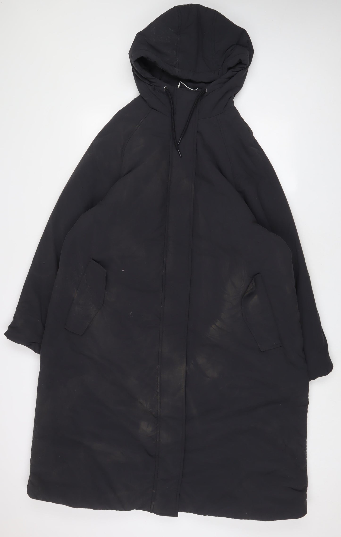 Marks and Spencer Mens Grey Quilted Coat Size L Zip