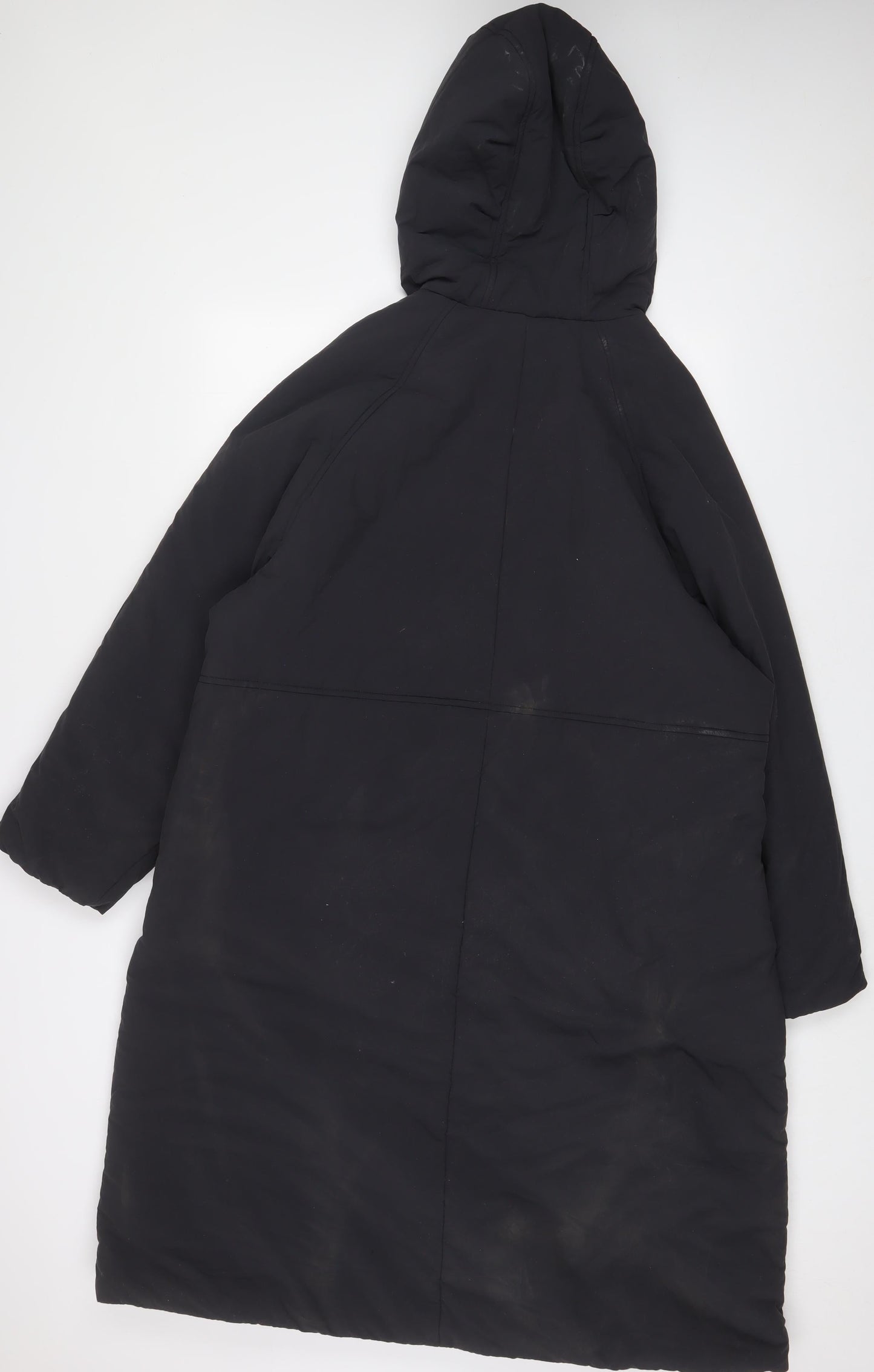 Marks and Spencer Mens Grey Quilted Coat Size L Zip