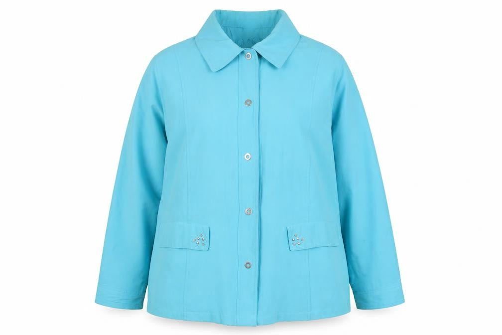 klassik Womens Blue Jacket Size 22 Zip