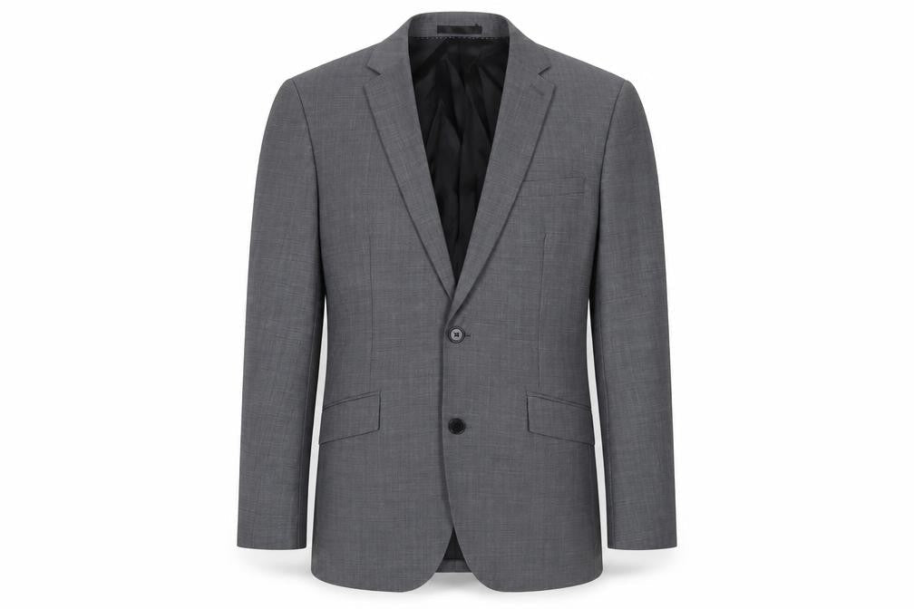 Kenneth Cole Mens Grey Wool Jacket Suit Jacket Size 38 Regular