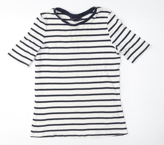 Marks and Spencer Women's Striped Crew Neck T-Shirt
