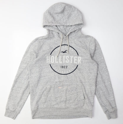 Hollister Womens Grey Pullover Hoodie L