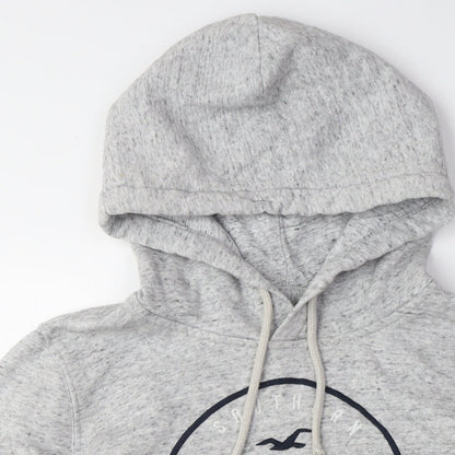 Hollister Womens Grey Pullover Hoodie L