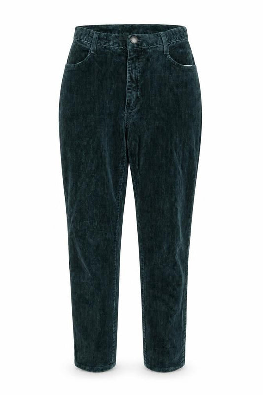 Cobra Womens Green Cotton Trousers Size 26 in L28 in Regular Zip