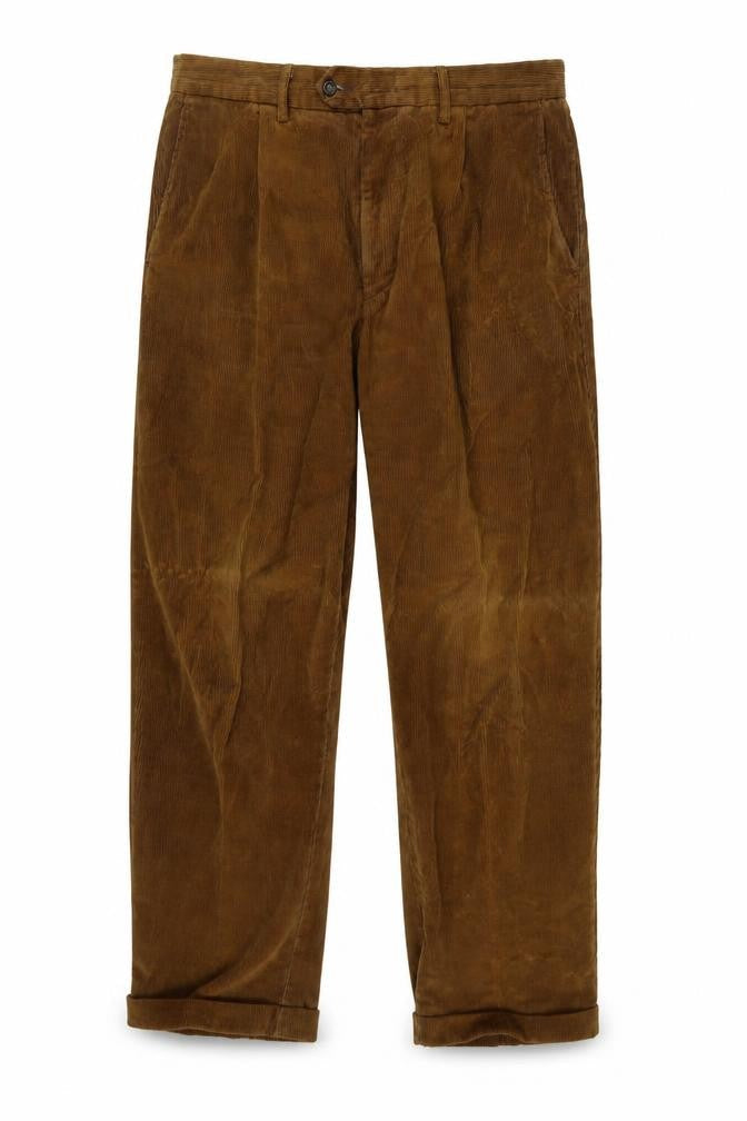 Racing Green Mens Brown Cotton Trousers Size 36 in L31 in Regular Zip