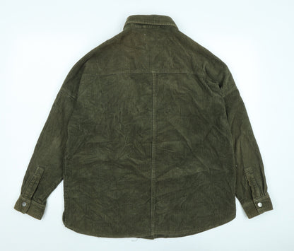 Topshop Womens Green Jacket Size 8 Button